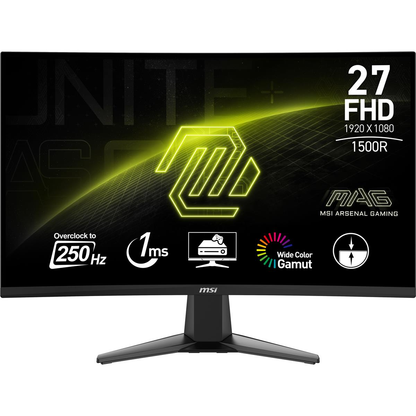 MSI 27" MAG 27C6X | 1920x1080 | VA | Curved 1500R | 1ms | 250Hz