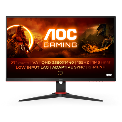 AOC 27" Q27G2E | 2560x1440 | VA | 1ms | 155Hz