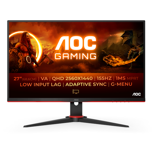 AOC 27" Q27G2E | 2560x1440 | VA | 1ms | 155Hz