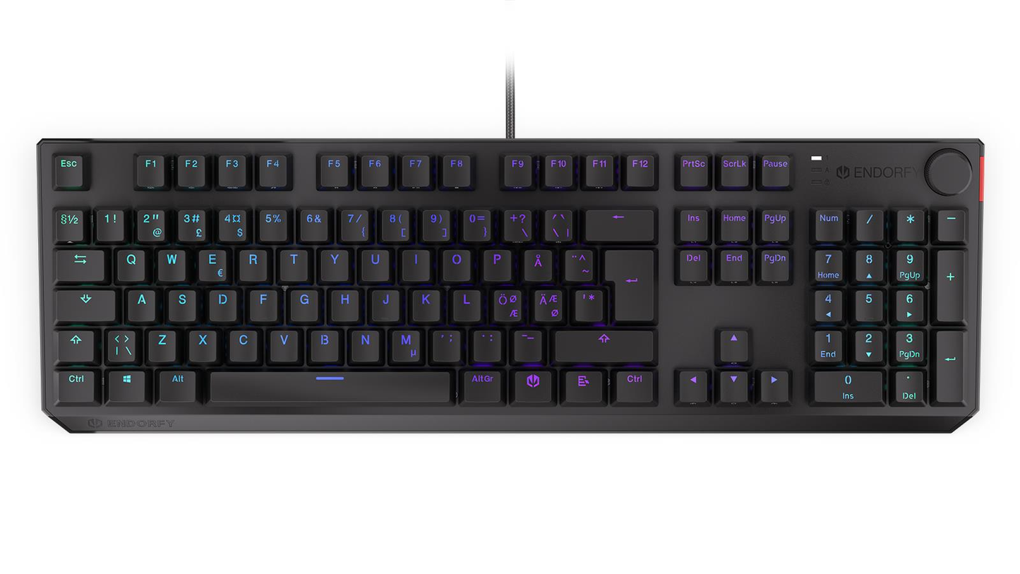 Endorfy Thock Nordic RED Gaming tastatur