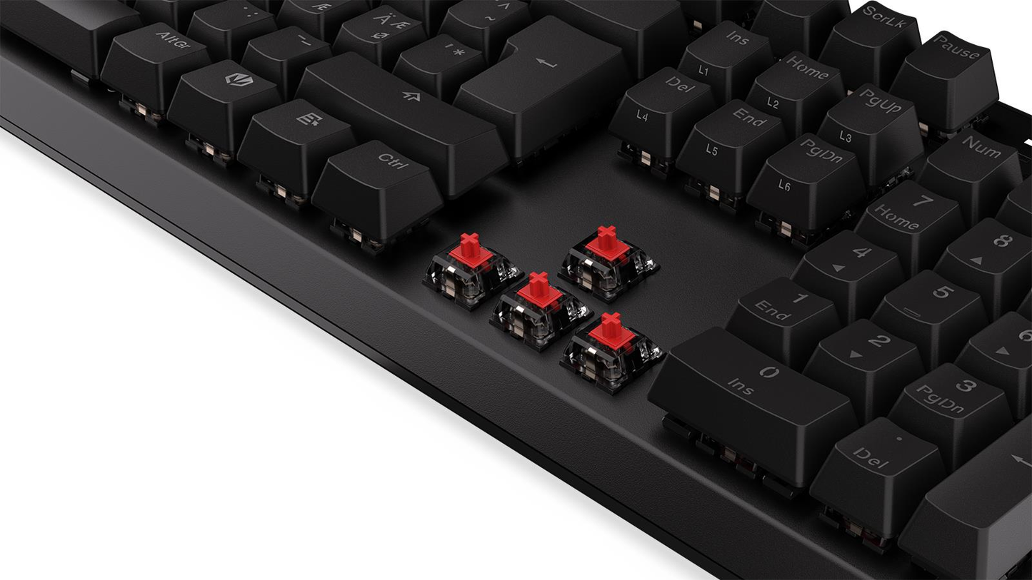 Endorfy Thock Nordic RED Gaming tastatur
