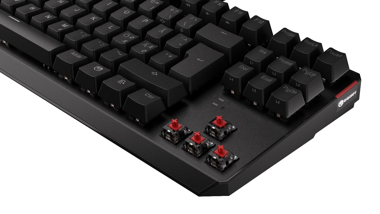 Endorfy Thock TKL Nordic, RED Gaming tastatur