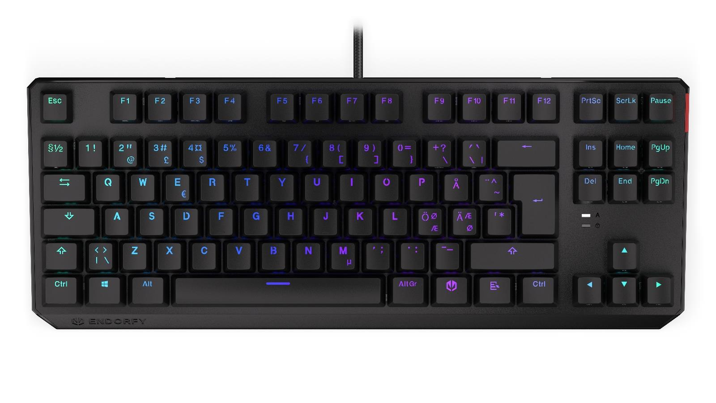 Endorfy Thock TKL Nordic, RED Gaming tastatur