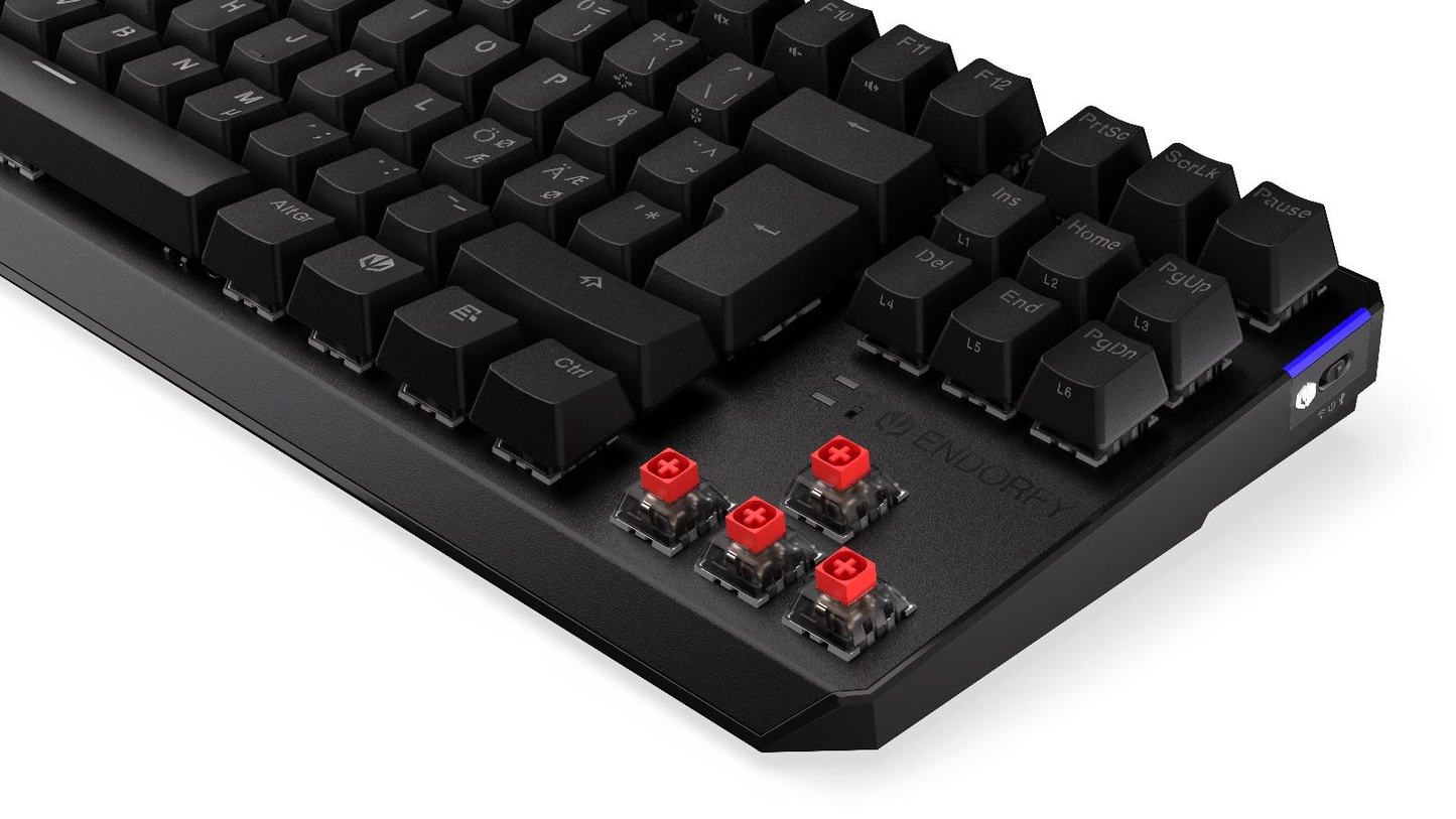 Endorfy Thock TKL Wireless Nordic, RED, Gaming tastatur