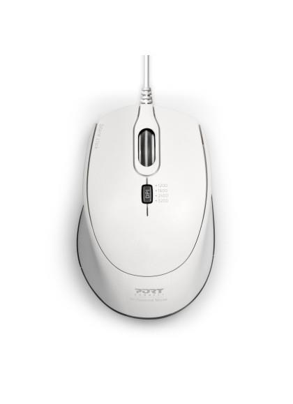 PORT Designs Wired Silent Mouse (USB-C & USB-A)