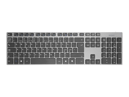 Deltaco TB-802 Wireless Keyboard, Rechargeble, Aluminium
